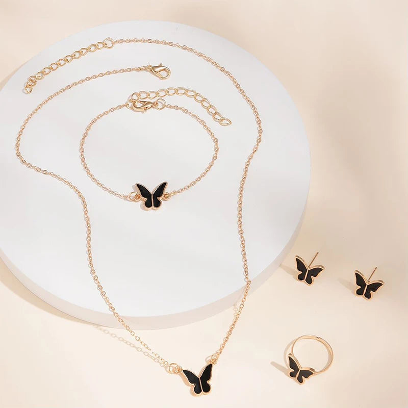 Enchanted Butterfly 5 Piece Jewelry Set