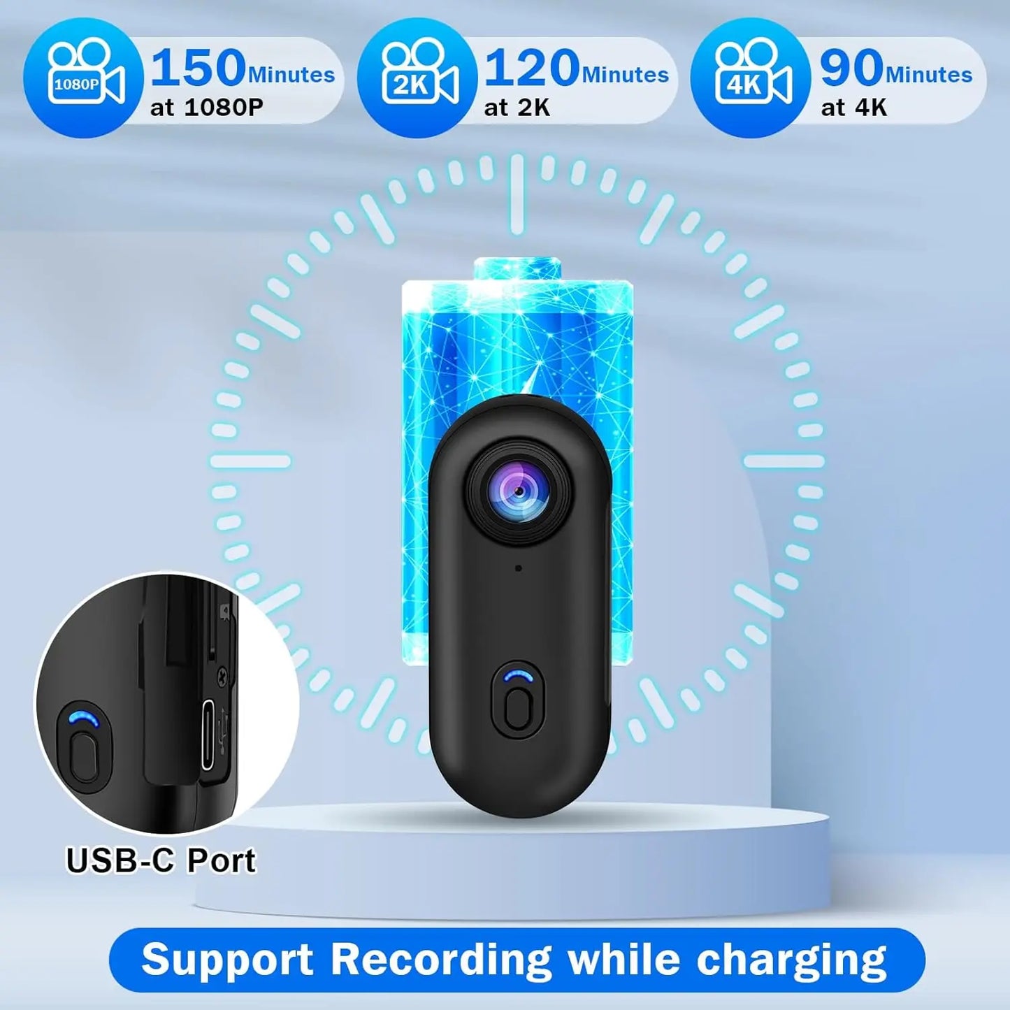Capture Every Adventure with the 4K Mini Action Camera - Waterproof, Lightweight, and Versatile for All Your Outdoor Activities