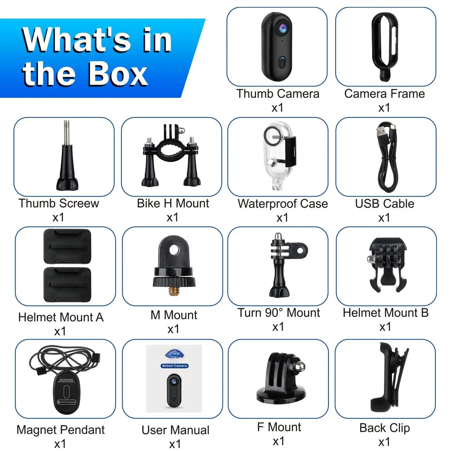 Capture Every Adventure with the 4K Mini Action Camera - Waterproof, Lightweight, and Versatile for All Your Outdoor Activities