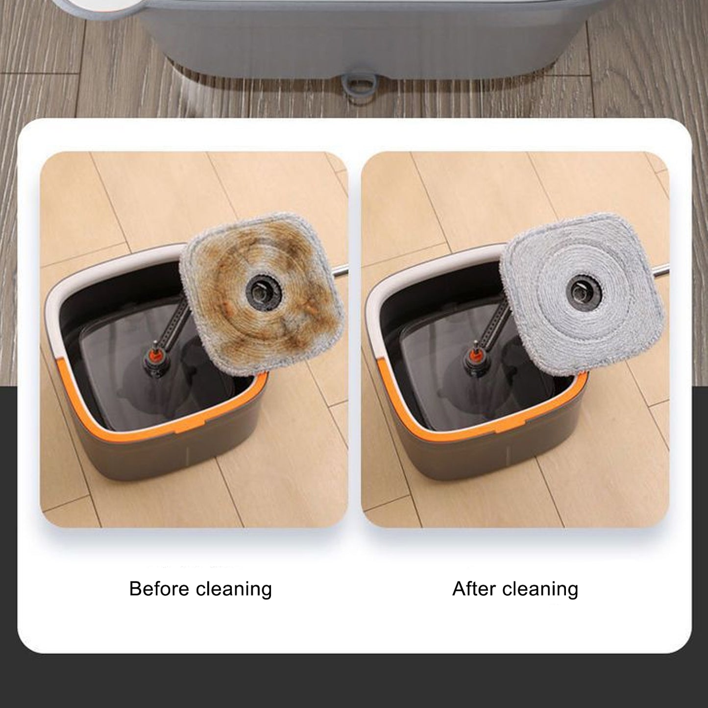 SwiftClean™ 360° Spin Mop