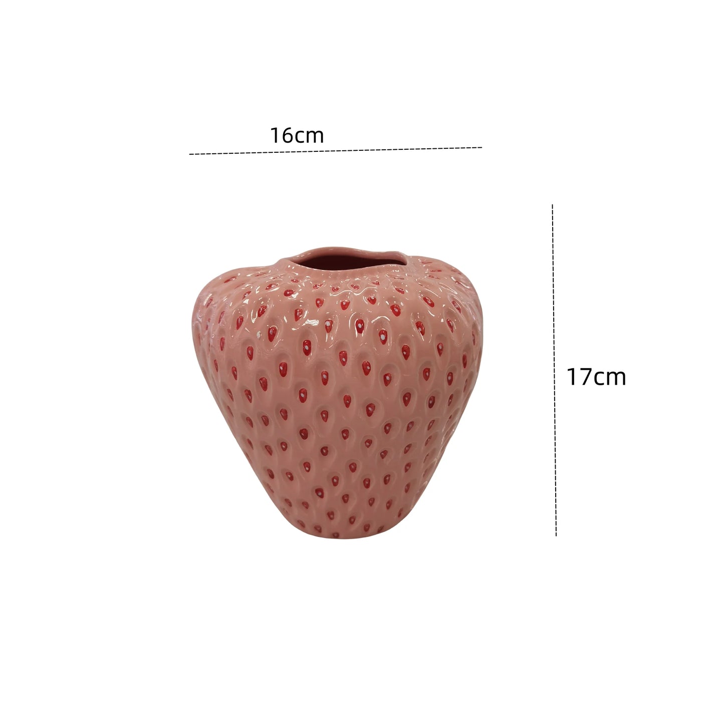Ceramic Strawberry Vase