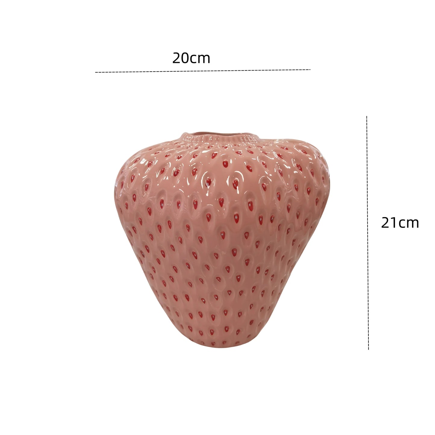 Ceramic Strawberry Vase