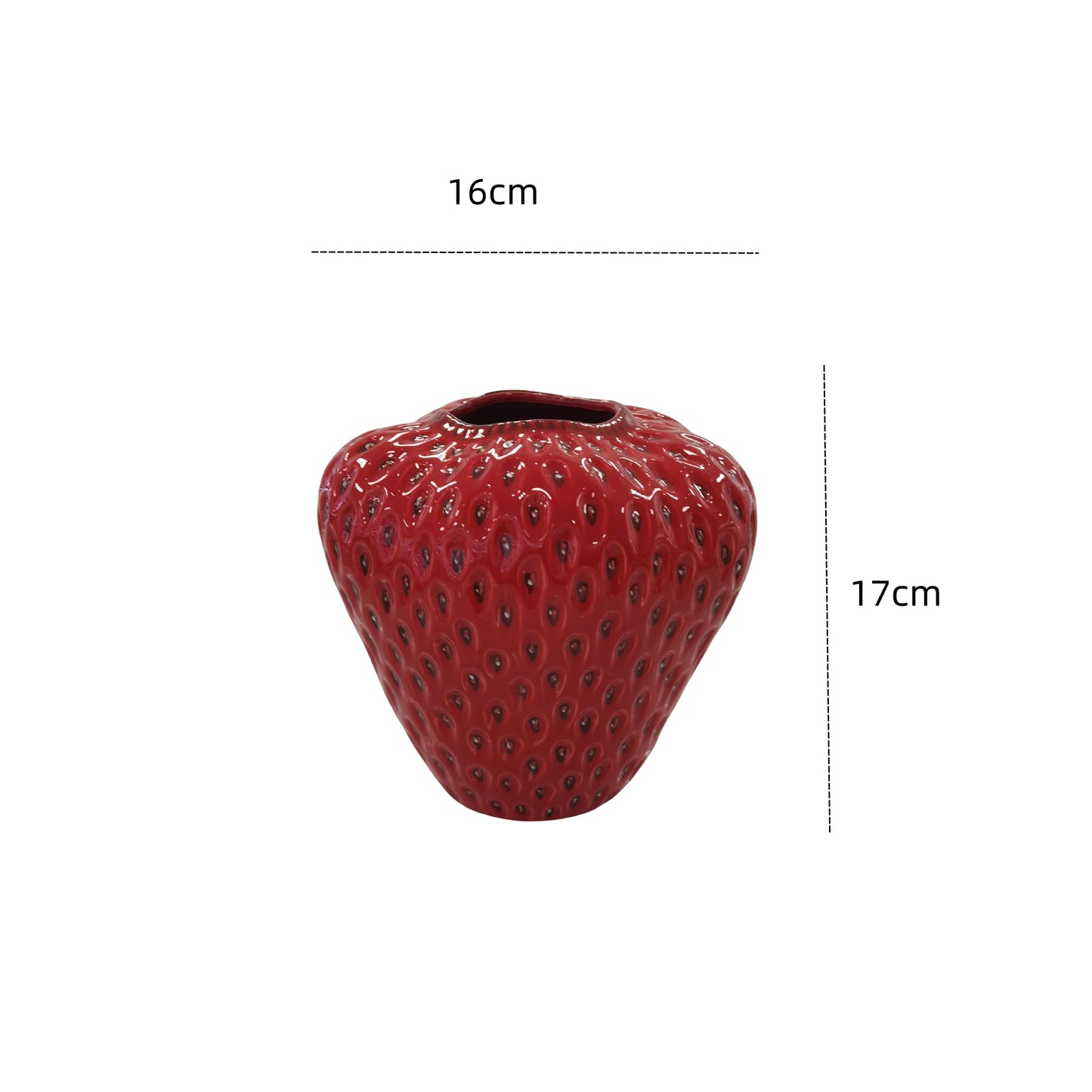 Ceramic Strawberry Vase