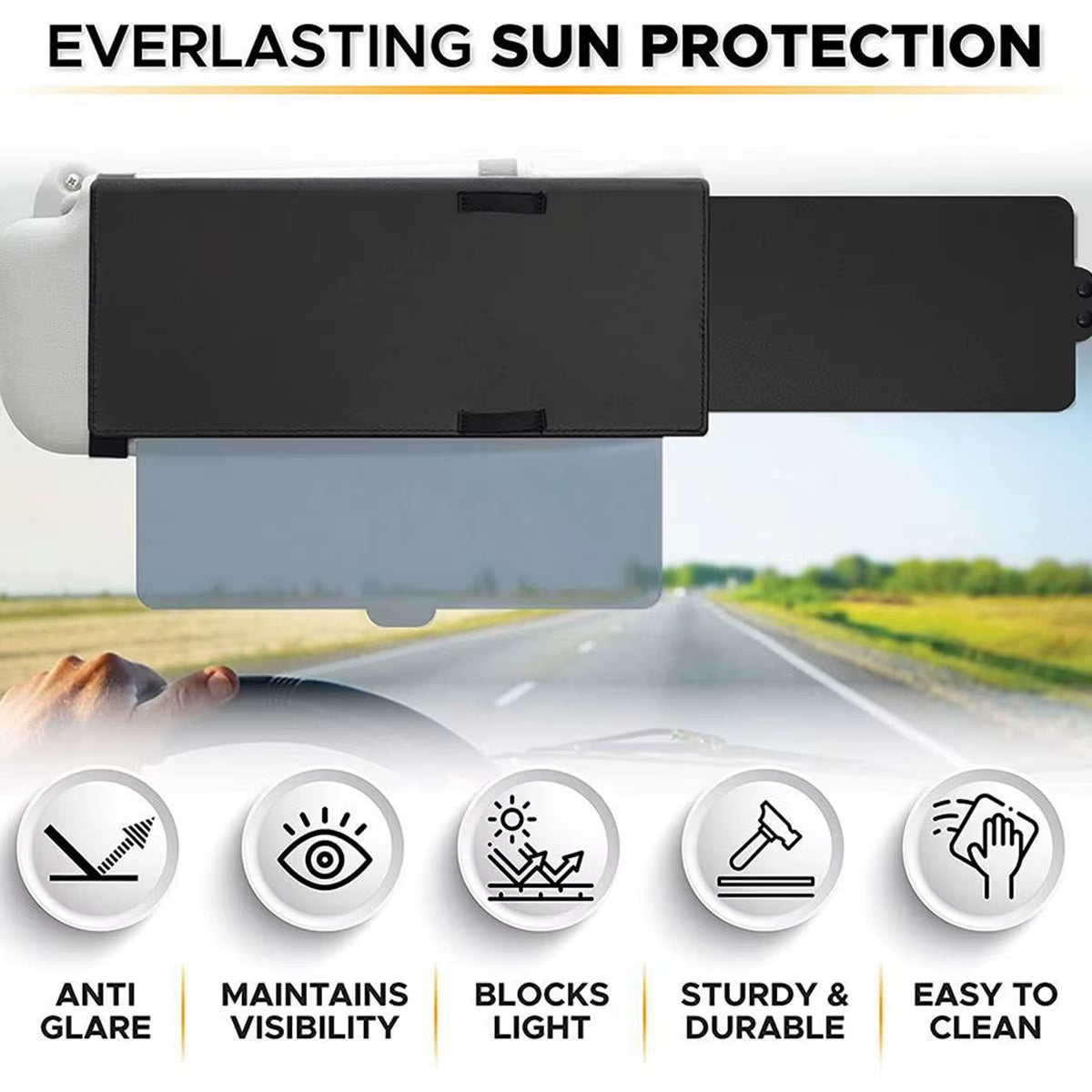 GlareGuard™ - Car Visor Extender