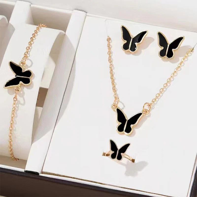 Enchanted Butterfly 5 Piece Jewelry Set