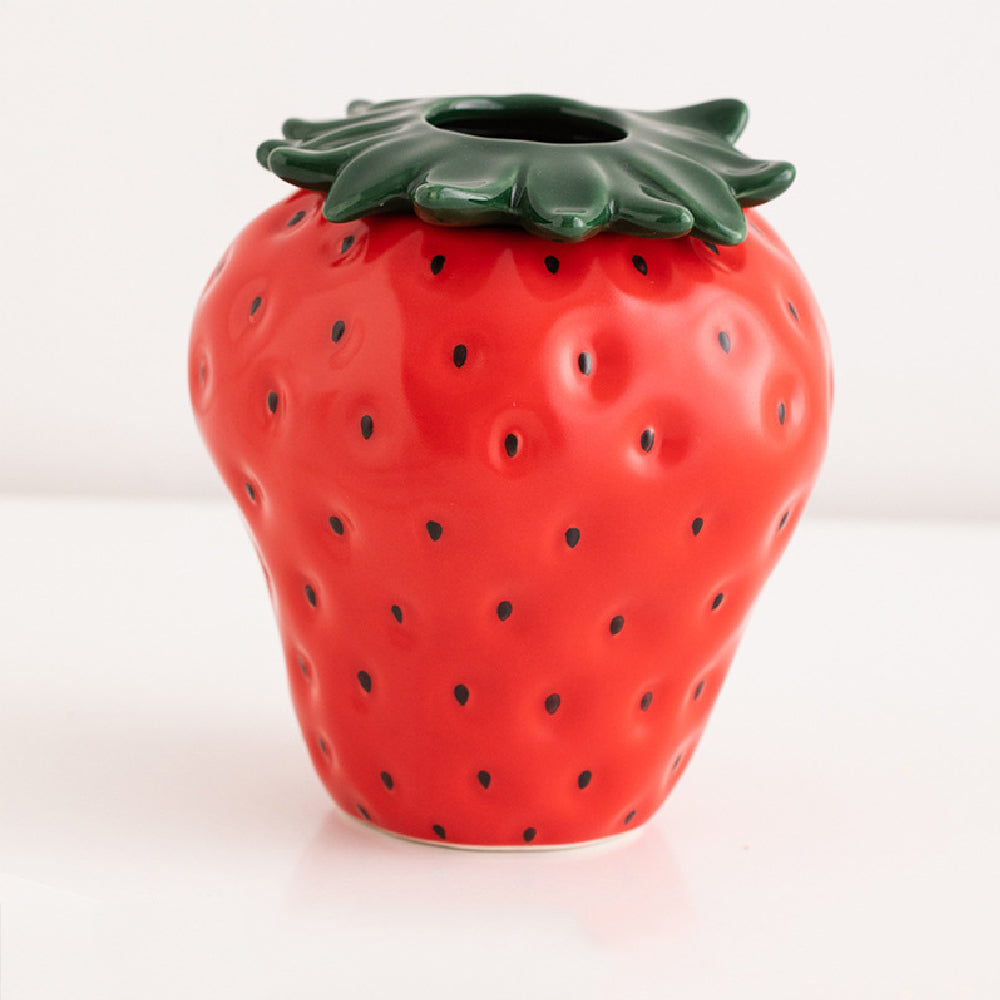 Ceramic Strawberry Vase