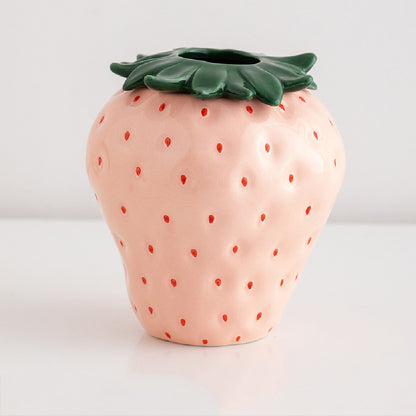Ceramic Strawberry Vase
