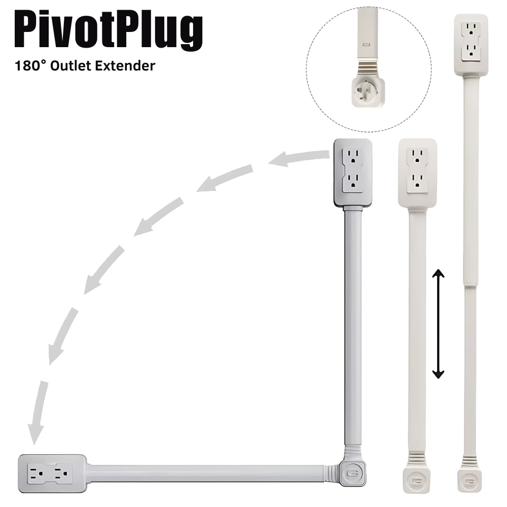 PivotPlug - 180° Outlet Extender