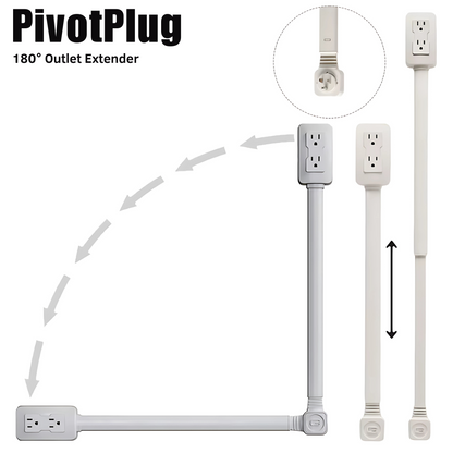 PivotPlug - 180° Outlet Extender