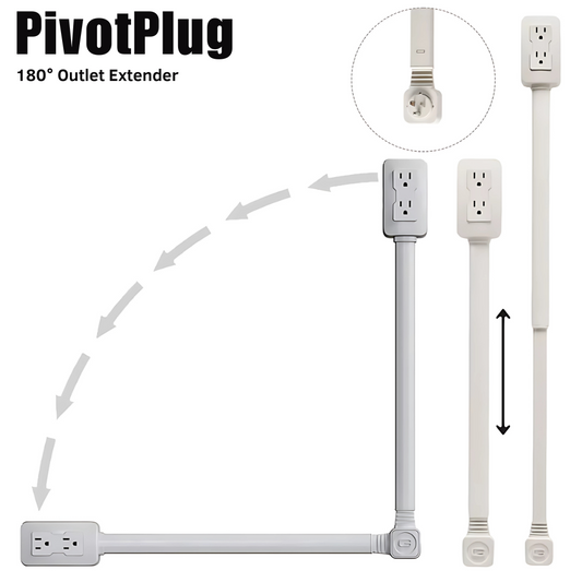 PivotPlug - 180° Outlet Extender