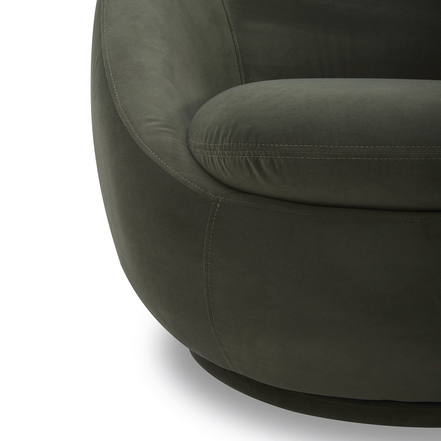 NobleNest™ Swivel Chair Olive Velvet