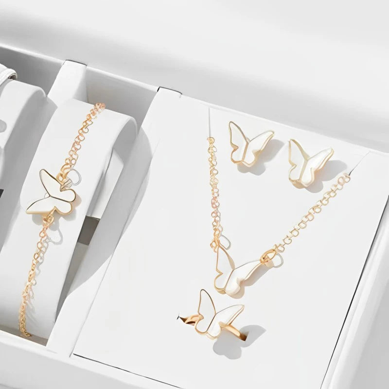 Enchanted Butterfly 5 Piece Jewelry Set