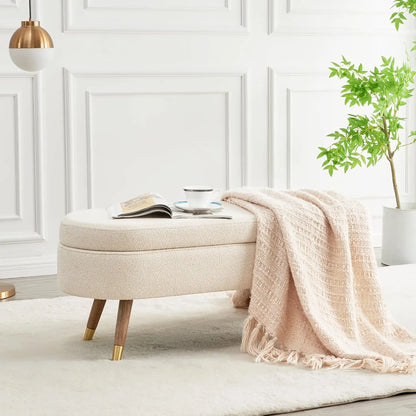 Boucle Storage Ottoman