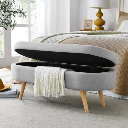 Boucle Storage Ottoman