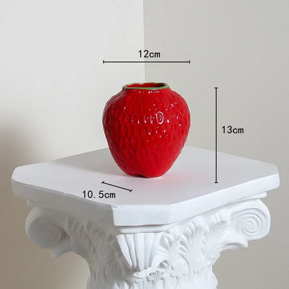 Ceramic Strawberry Vase