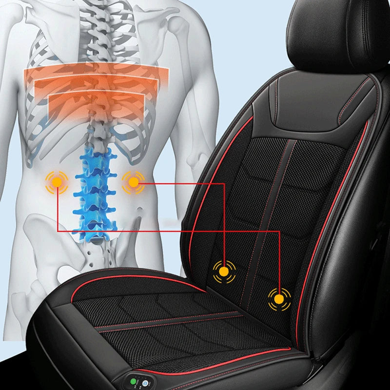 Summer Universal Car Ventilation and Cooling Massage Seat Cushion 12V Blow and Suction Mode Seat Cushion Automotive Accessories