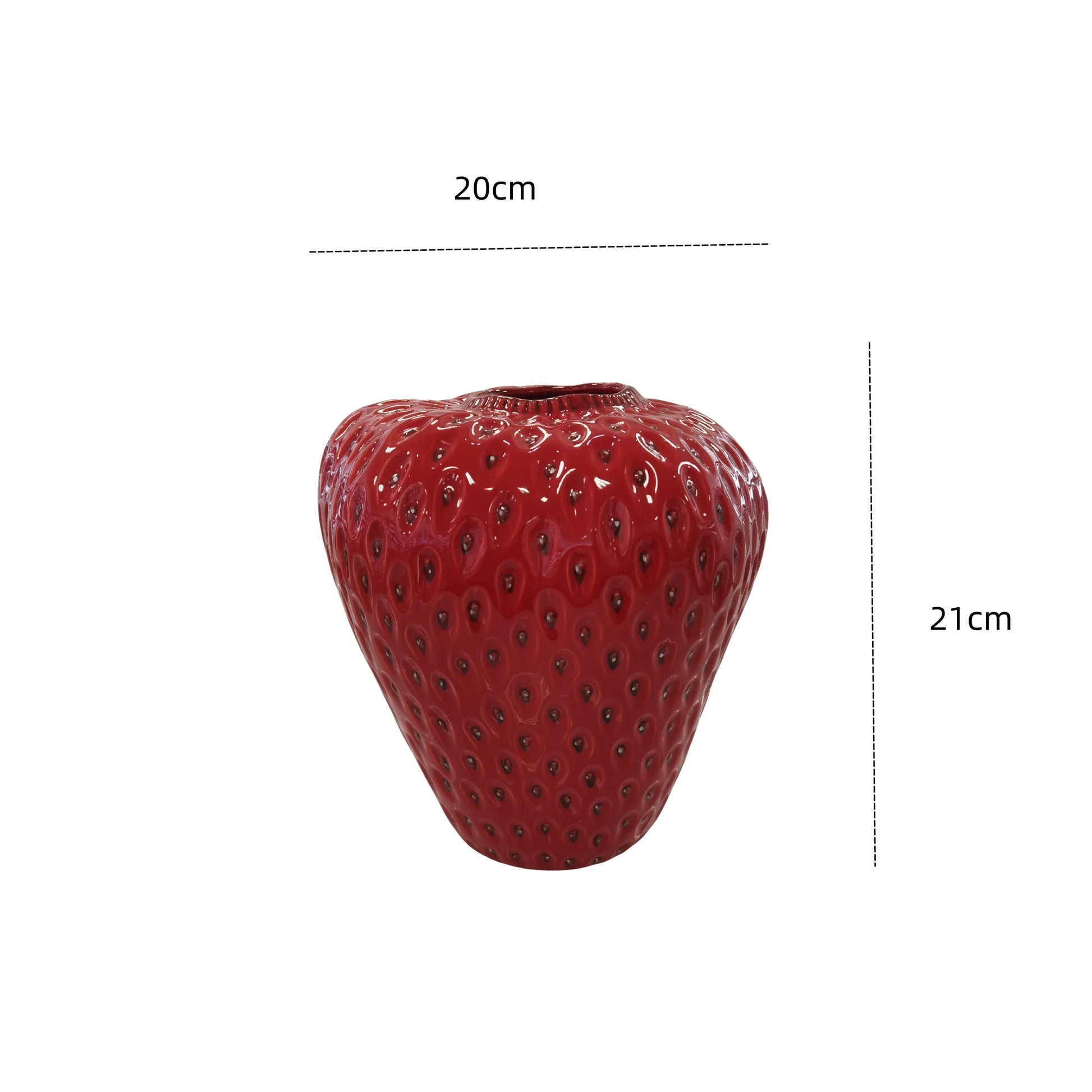 Ceramic Strawberry Vase