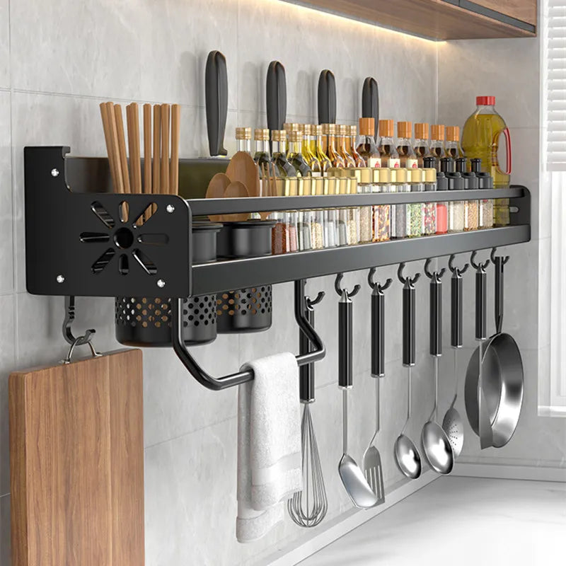 KitchenFlow™ - Wall Shelf | Spice & Utensil Storage Rack