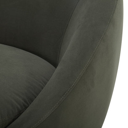 NobleNest™ Swivel Chair Olive Velvet