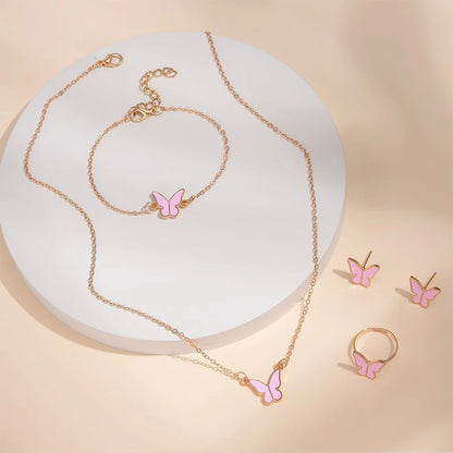 Enchanted Butterfly 5 Piece Jewelry Set
