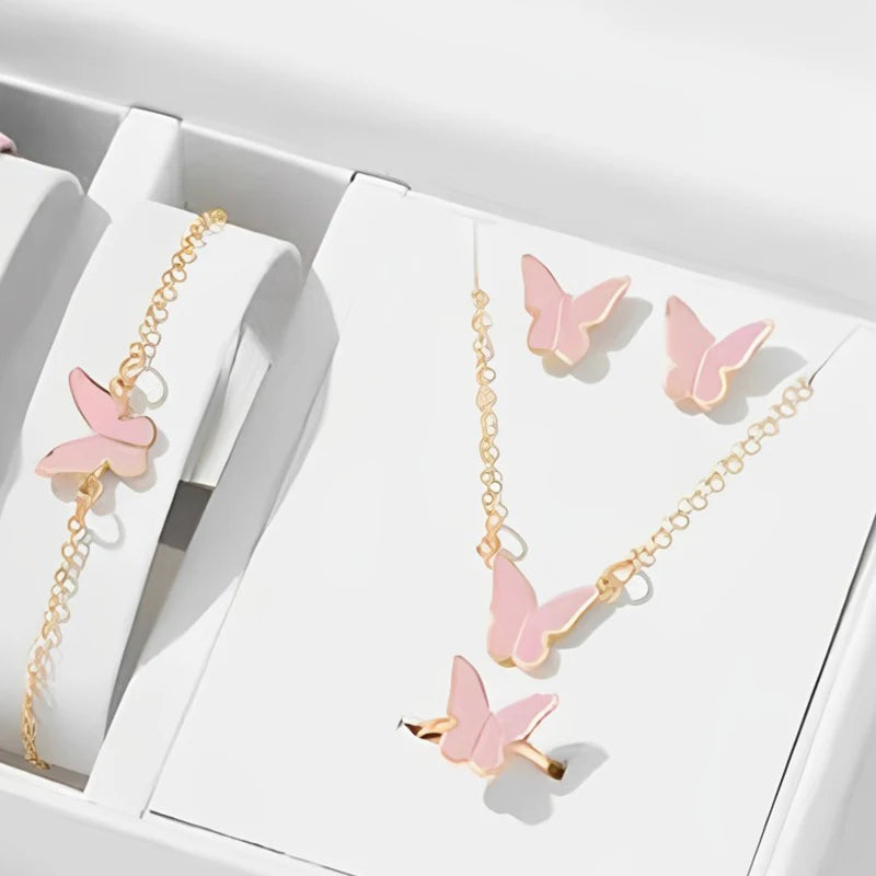 Enchanted Butterfly 5 Piece Jewelry Set