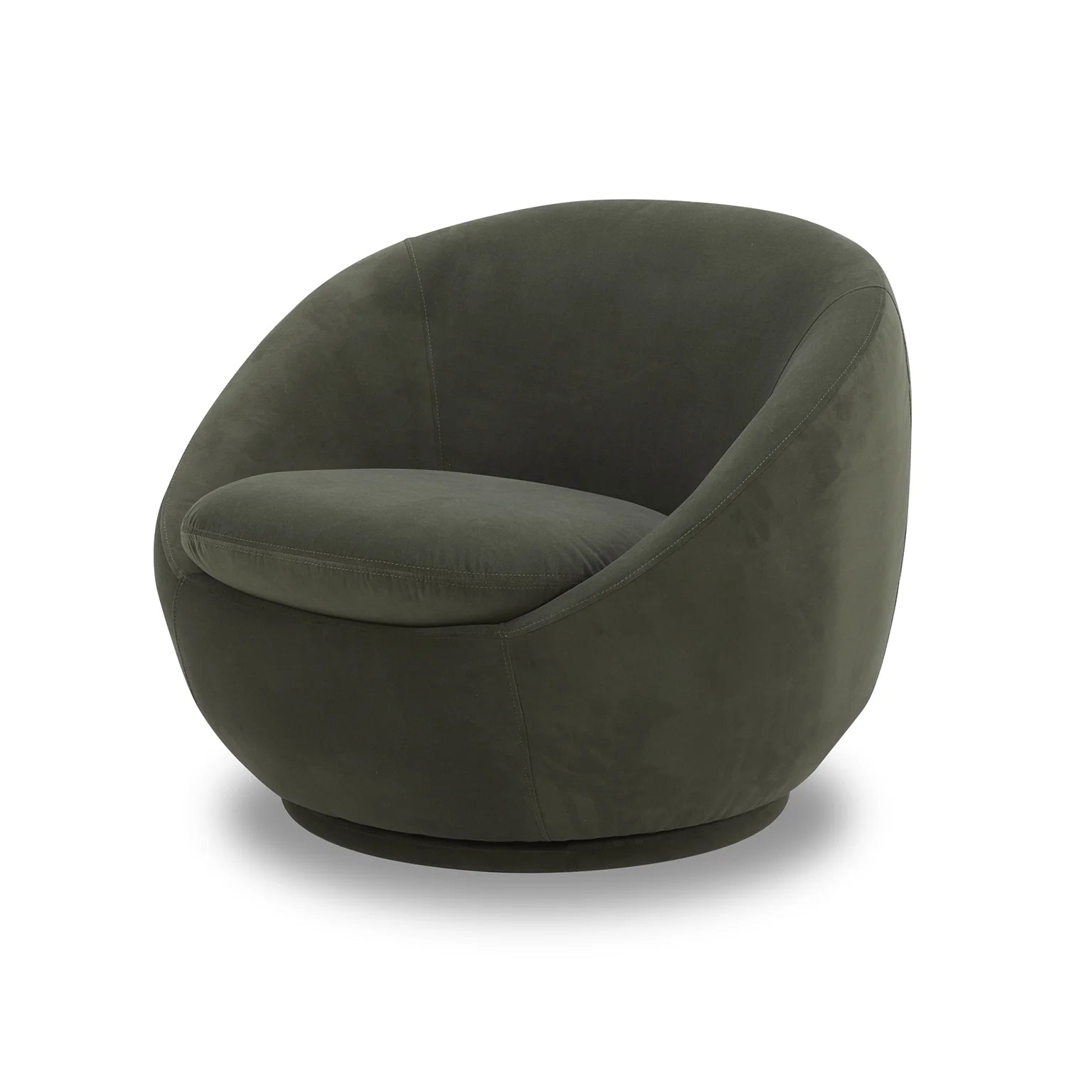 NobleNest™ Swivel Chair Olive Velvet