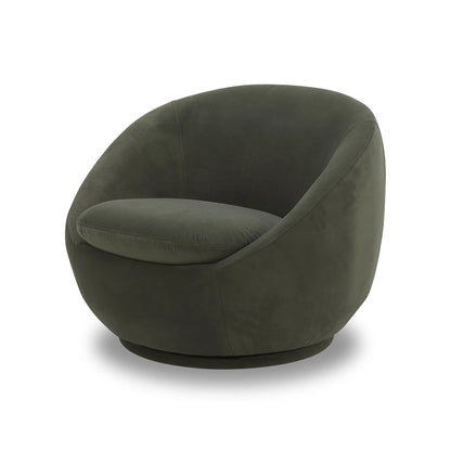 NobleNest™ Swivel Chair Olive Velvet